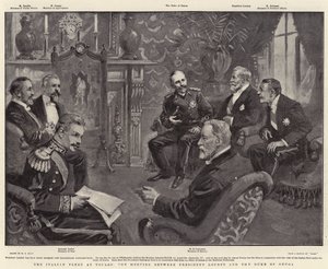 La flotte italienne à Toulon, la rencontre entre le président Loubet et le duc de Gênes
